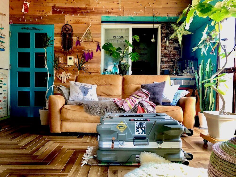 観葉植物　リビング