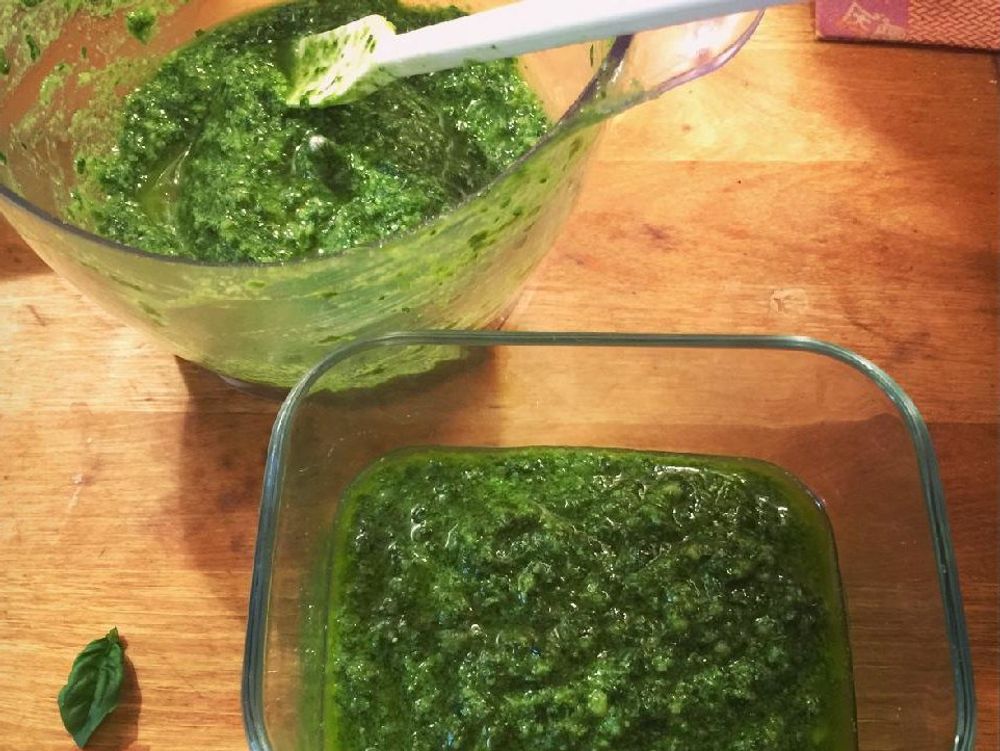 バジル　葉　ペースト状