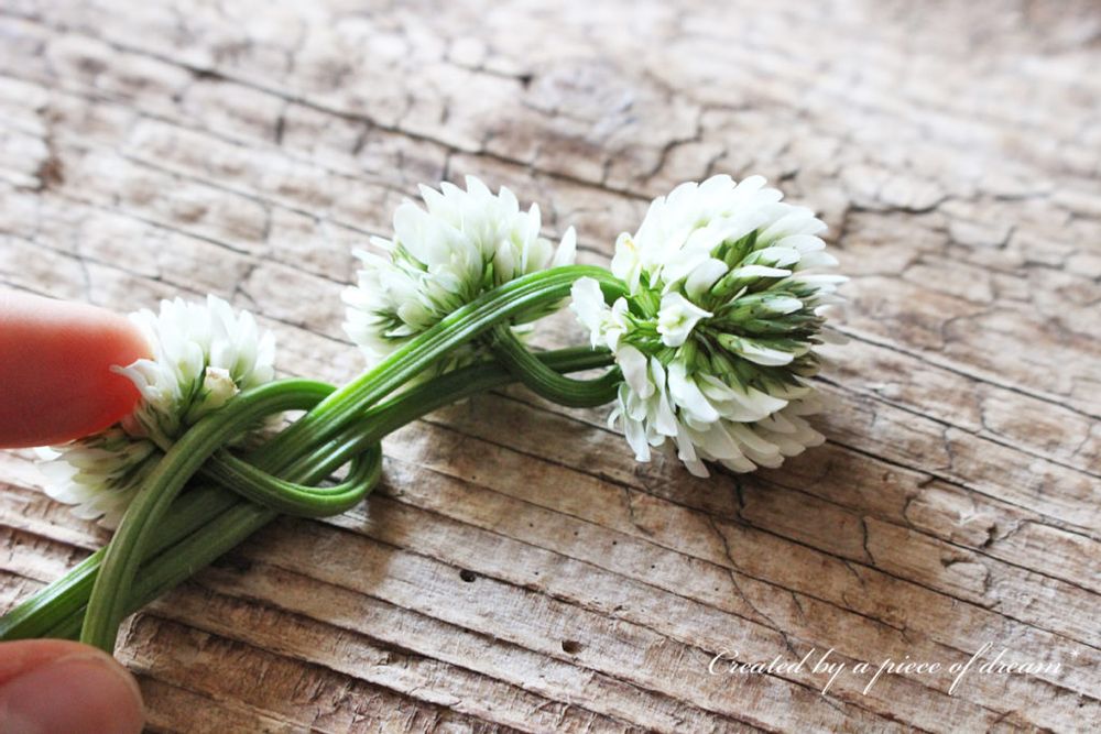 花冠 作り方 シロツメクサ