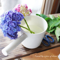 簡単DIY!vol.10「切り花の紫陽花を長持ちさせる」方法の画像