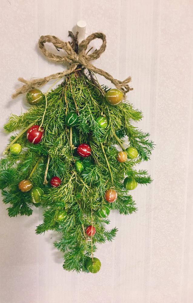 sacchanさんの玄関,クリスマスツリー,木の実の投稿画像