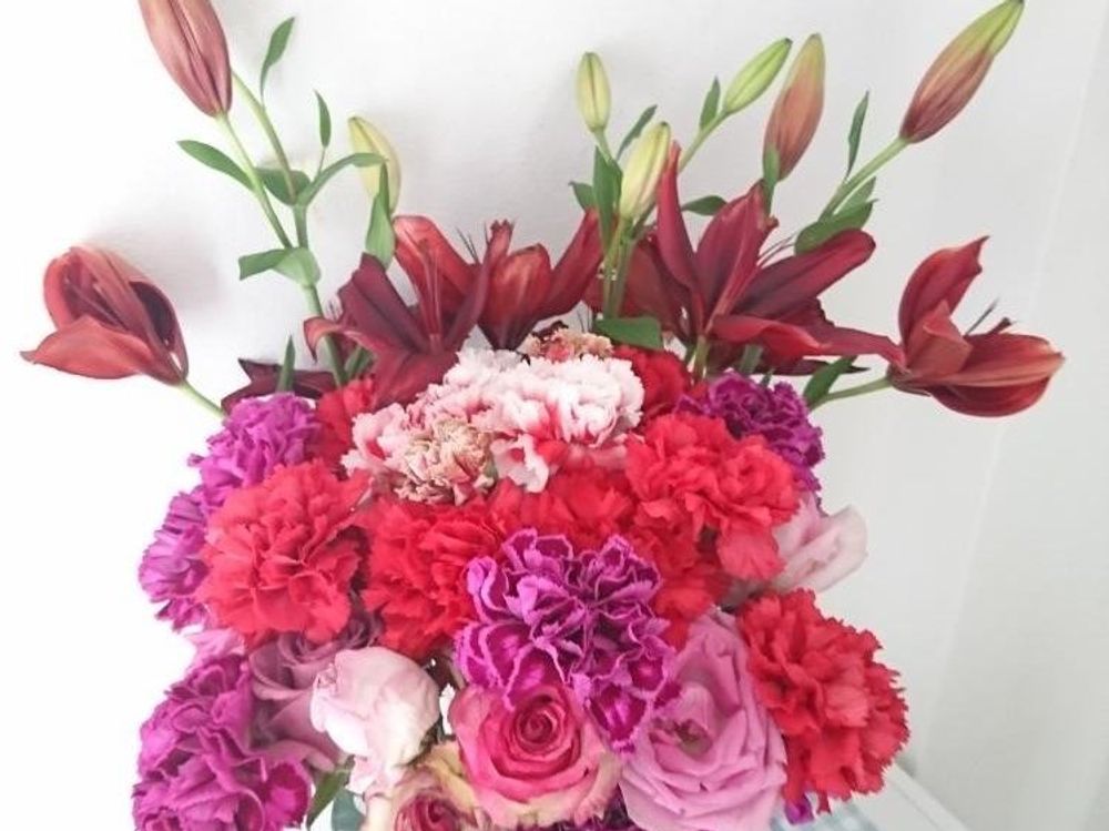 ユリ(百合)　寄植え