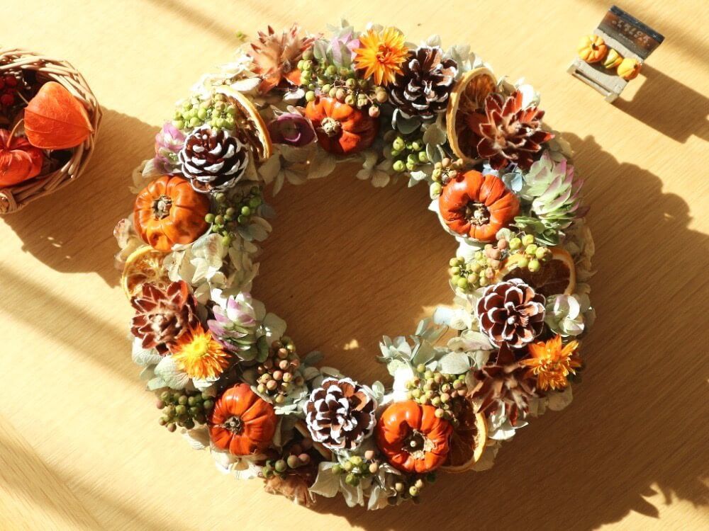 リース　ハロウィン　アレンジ