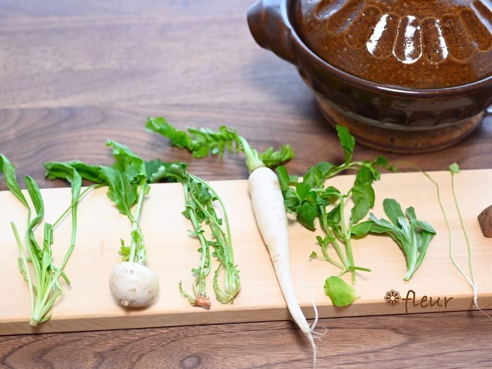 七草粥　春の七草