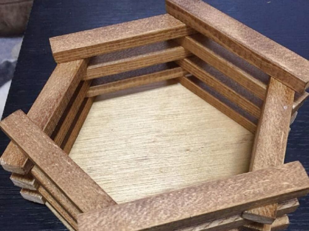 木製バスケットの作り方