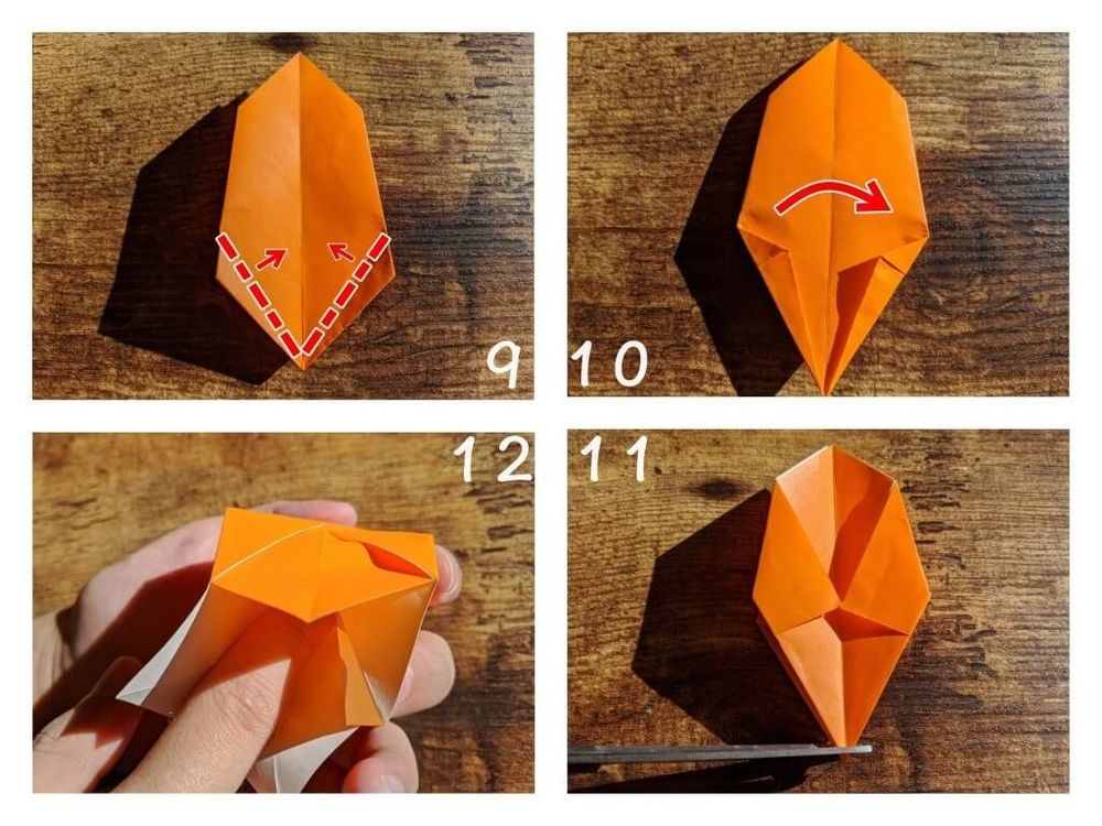 折り紙　チューリップ　花　折り方