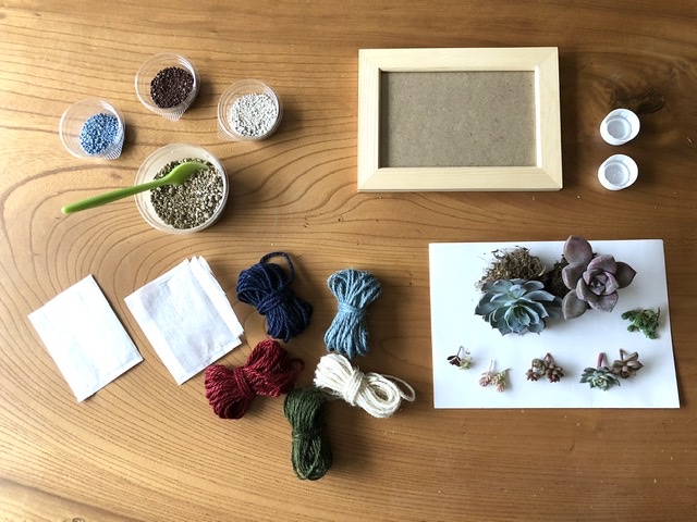 多肉植物の麻ひも玉のつくり方