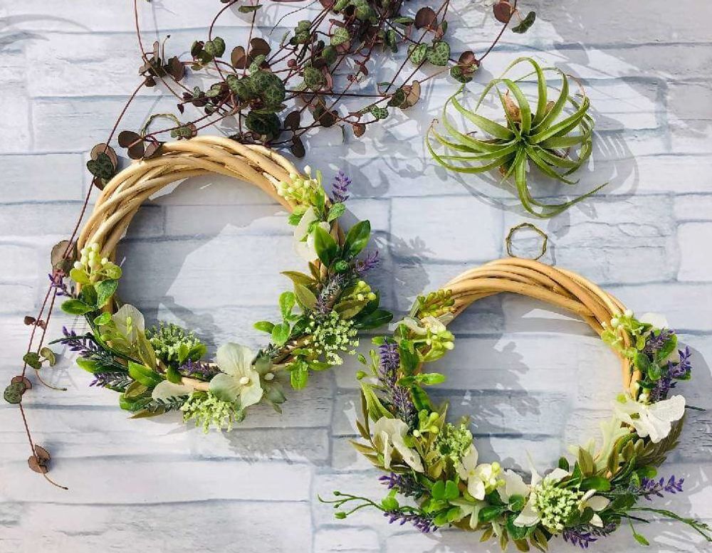 ラベンダーのリース