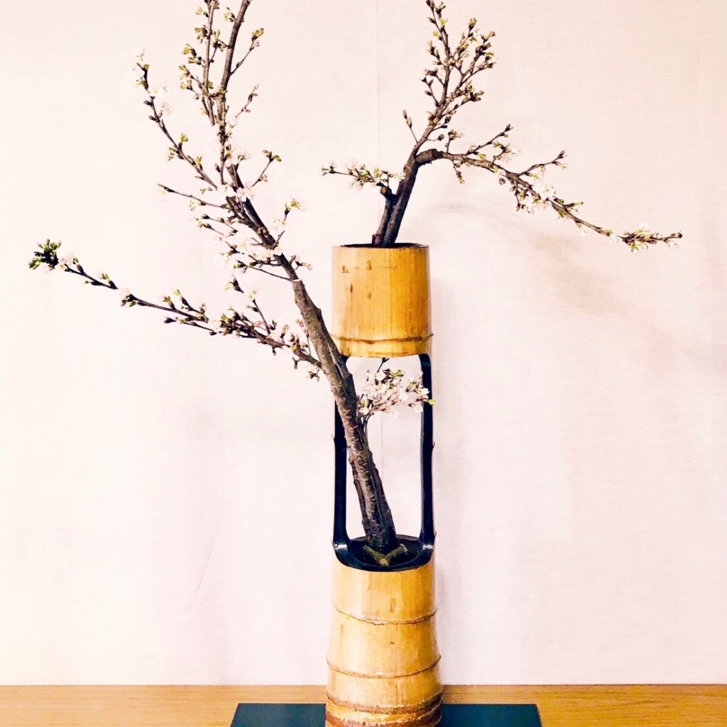 花瓶　木　竹