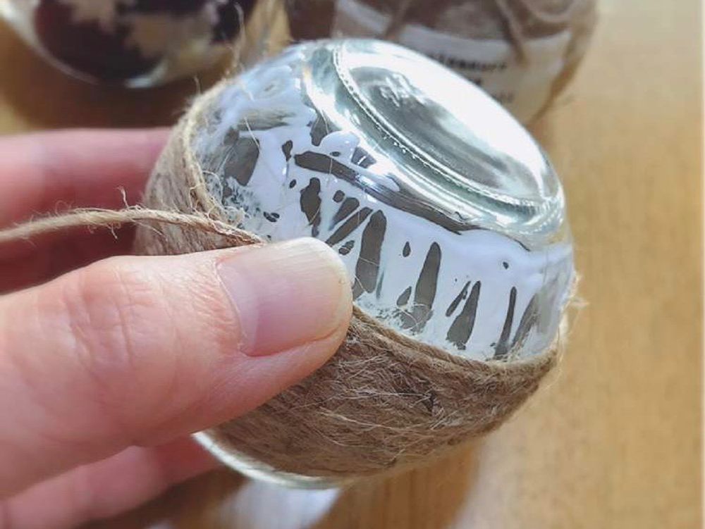 麻ひも　麻紐　リメ瓶　リメイク