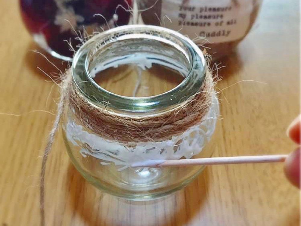 麻ひも　麻紐　リメ瓶　リメイク