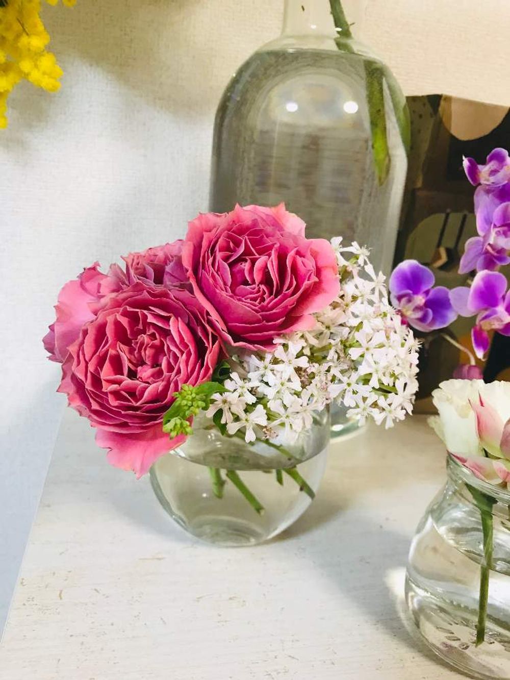 ガラス　スプレーバラ