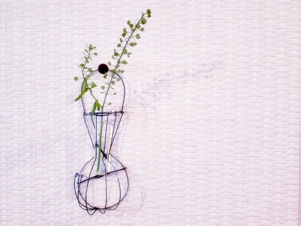 ワイヤー　花瓶　フラワーベース