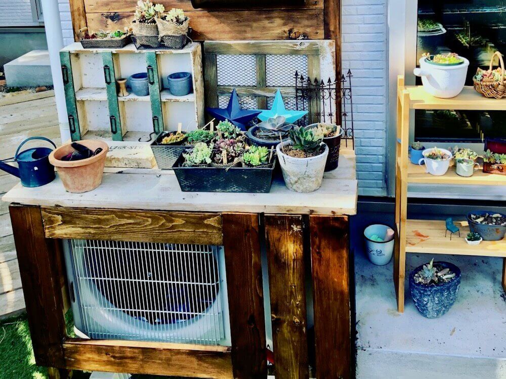 室外機カバー　室外機　DIY