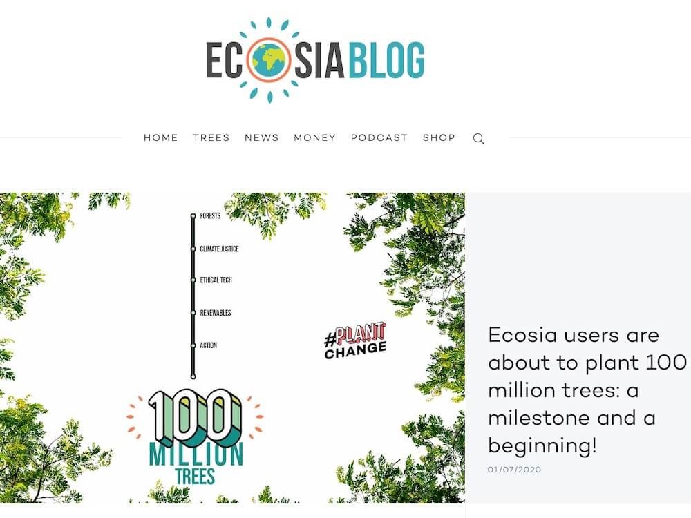 検索して植樹につなげる！検索エンジン「Ecosia(エコシア)」とは？｜?GreenSnap（グリーンスナップ）