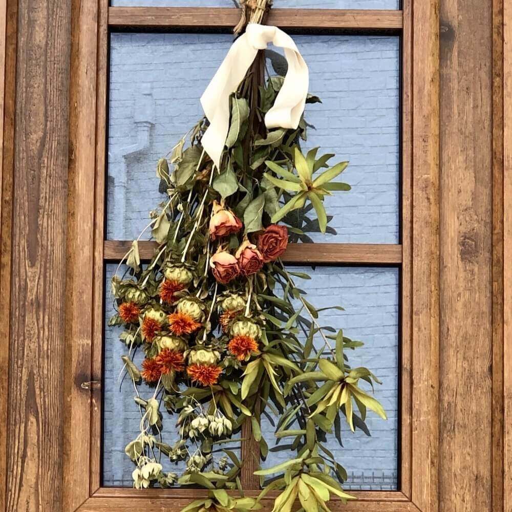 ドライフラワー　スワッグ　飾り方　風水