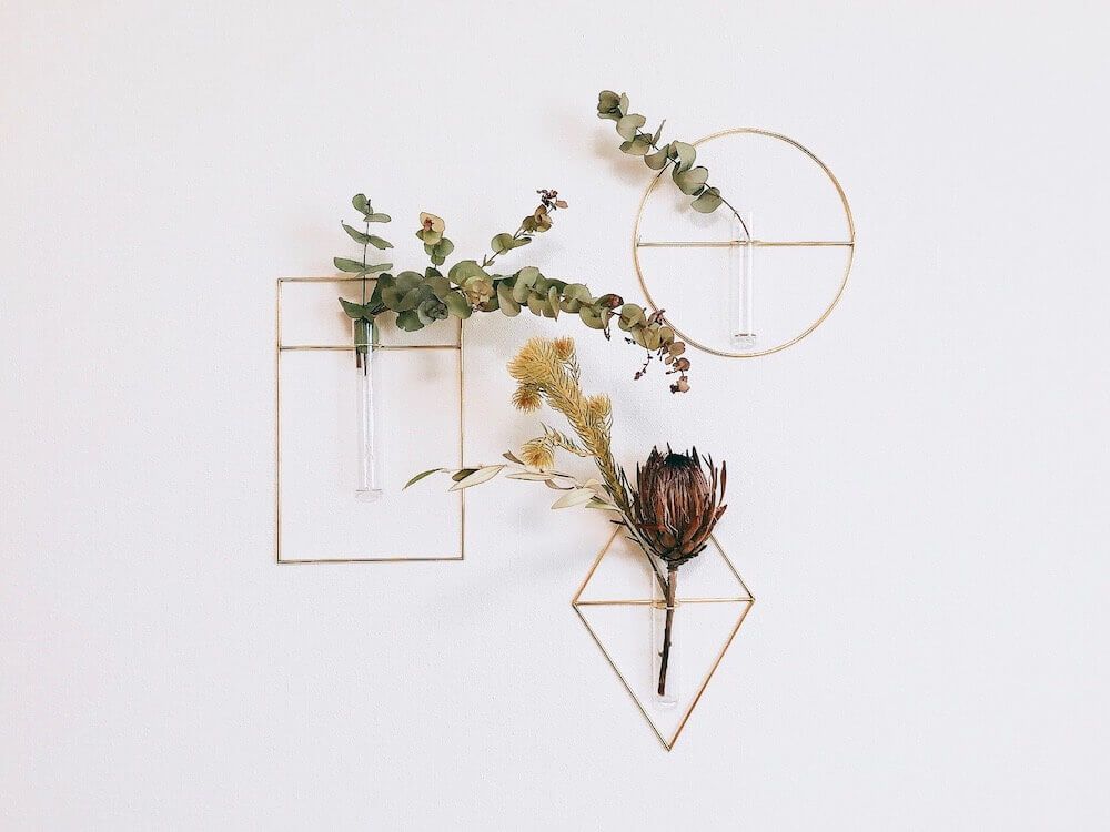 ドライフラワー　フラワーベース　飾り方　風水