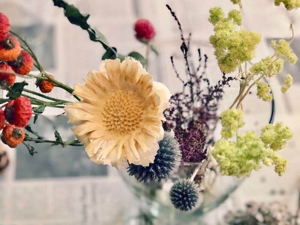 ドライフラワー　飾り方　風水
