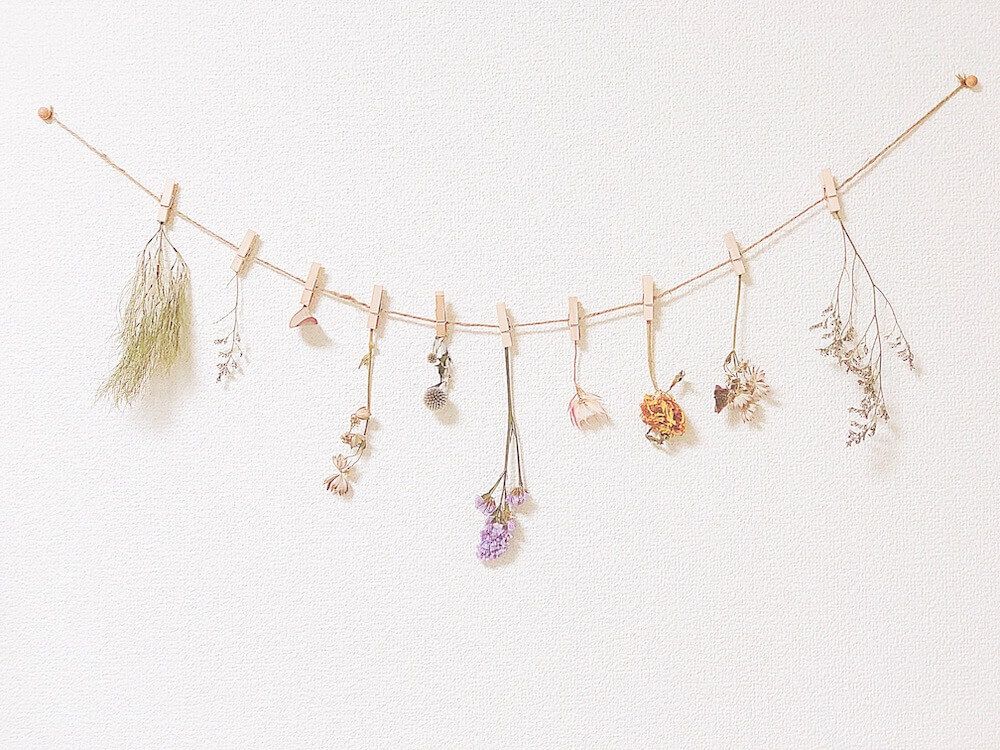 ドライフラワー　飾り方　風水