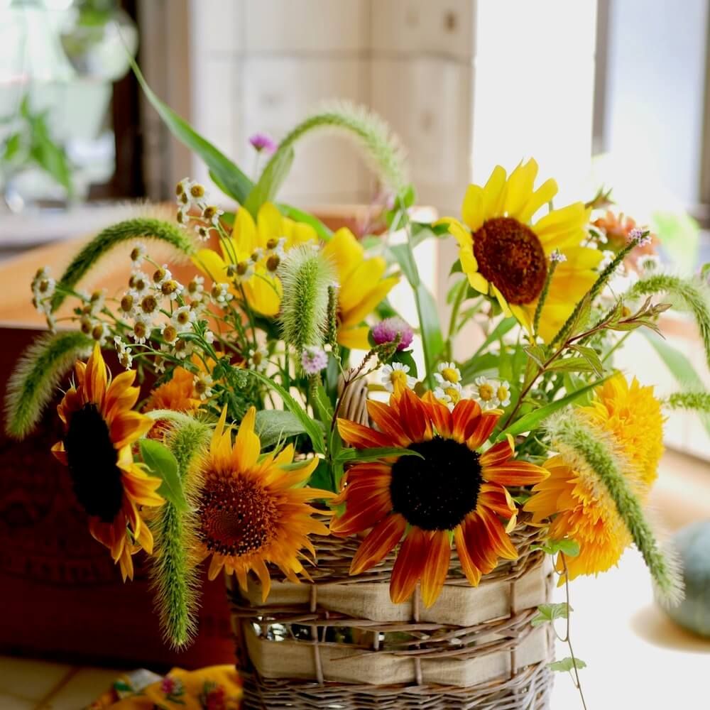 ひまわり　フラワーアレンジメント　アレンジ