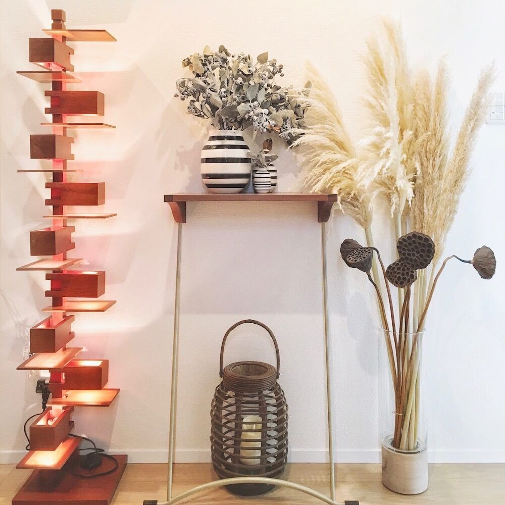 パンパスグラス　ドライフラワー　インテリア　アレンジ　作り方