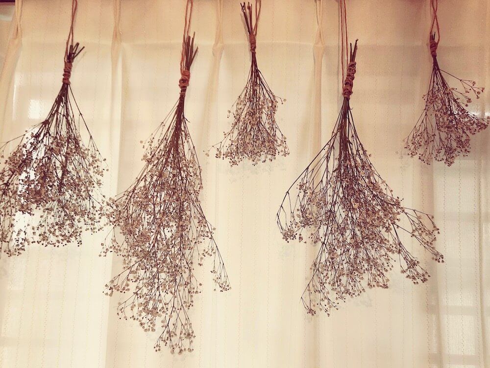 かすみ草　ドライフラワー　アレンジメント