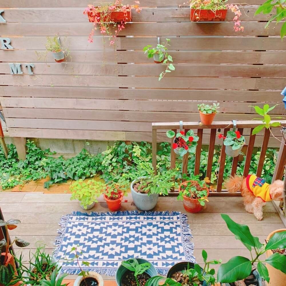 庭　目隠し　フェンス　