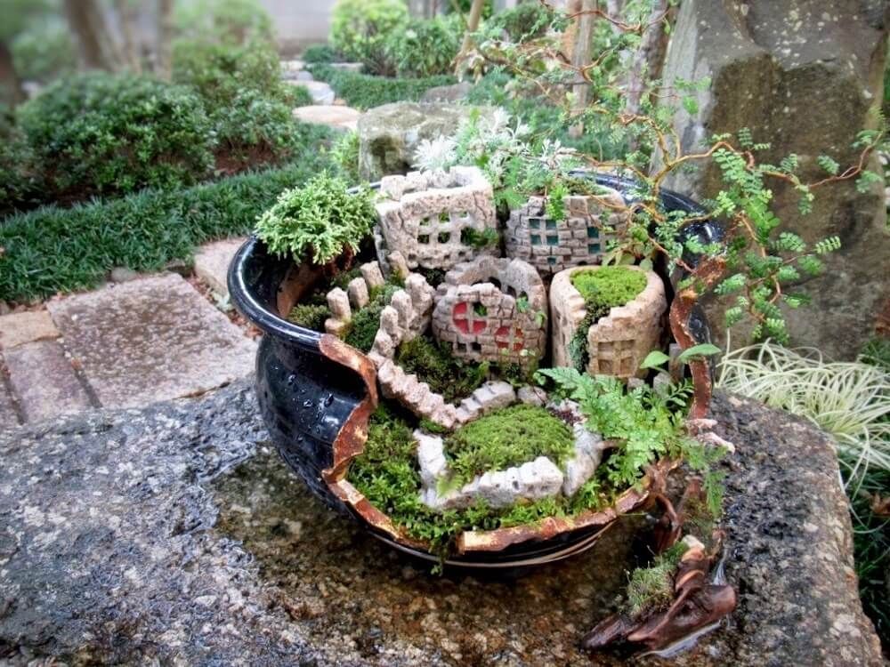 ブロークンポット　寄せ植え