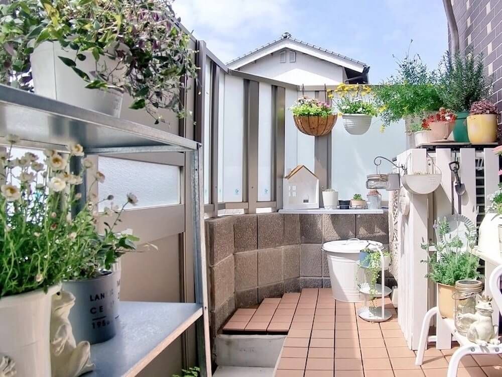 ベランダガーデニング　おしゃれなレイアウト