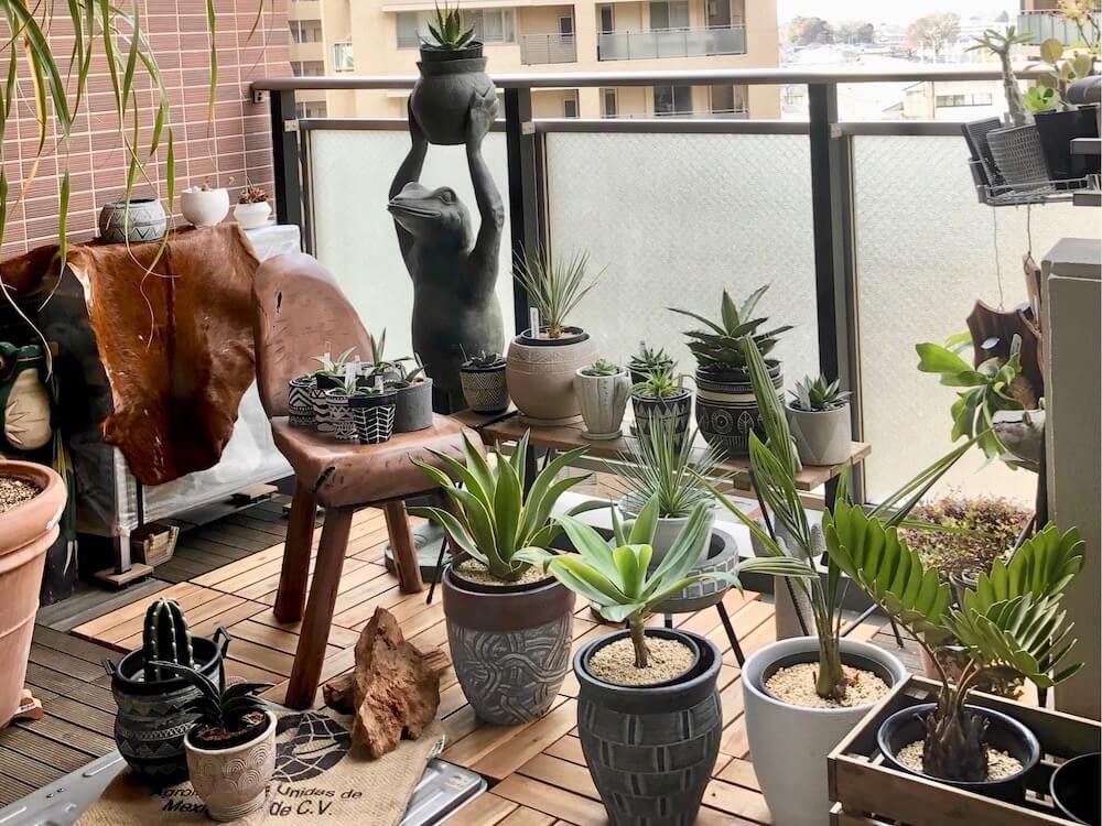 ベランダガーデニング　おしゃれなレイアウト