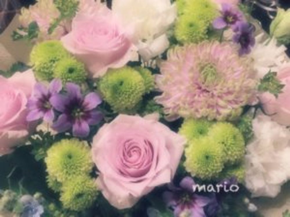 供花　色とりどりの花