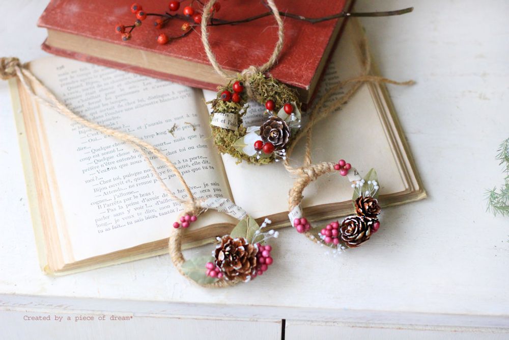 クリスマスリース 作り方 100均