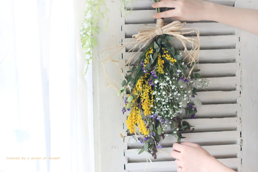 スワッグ 作り方 完成品